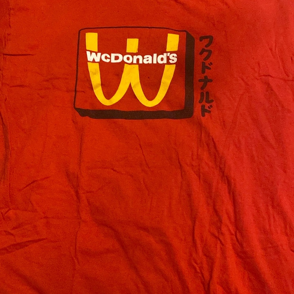 McDonald's Red and Yellow Short Sleeve Tee